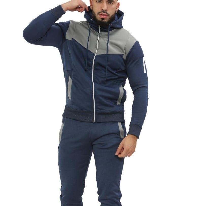 Mens Zipper Hooded Tracksuit - Main Image